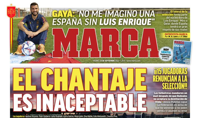 Un año de la portada en Marca que tildaba a las jugadoras de chantajistas