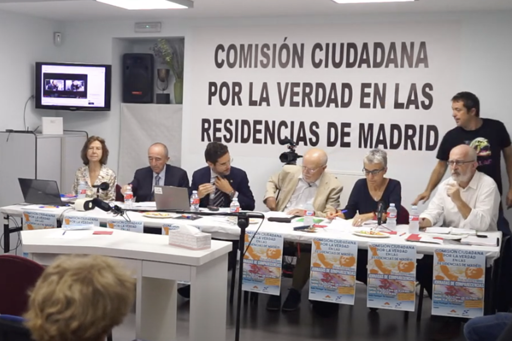 Finalizan las comparecencias de la Comisión Ciudadana de la Verdad de las Residencias de Madrid tras dos días recogiendo testimonios ante la inacción judicial