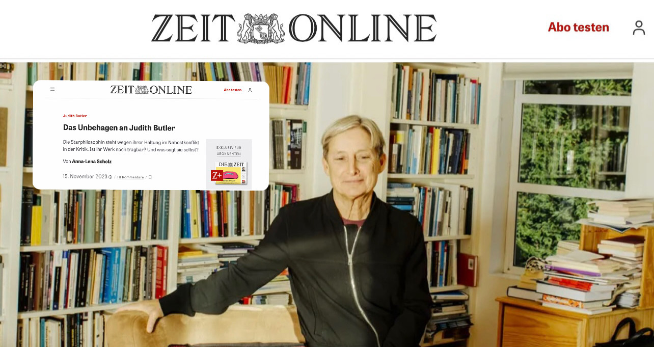 Judith Butler, defensora de Palestina y judía, no quiere ir a Alemania