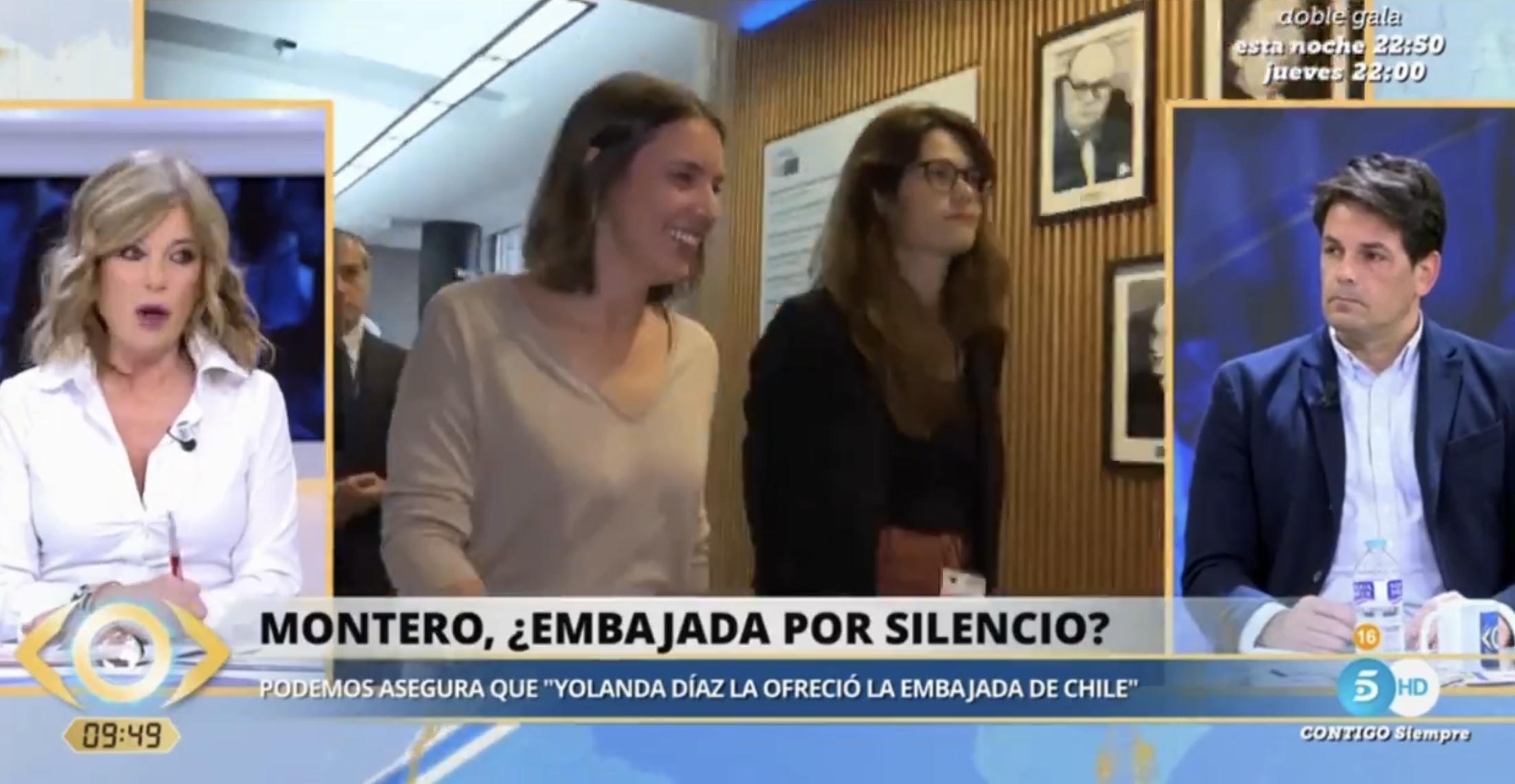 Esther Palomera confirma en Telecinco que Díaz ofreció a Belarra la embajada de Chile para Irene Montero