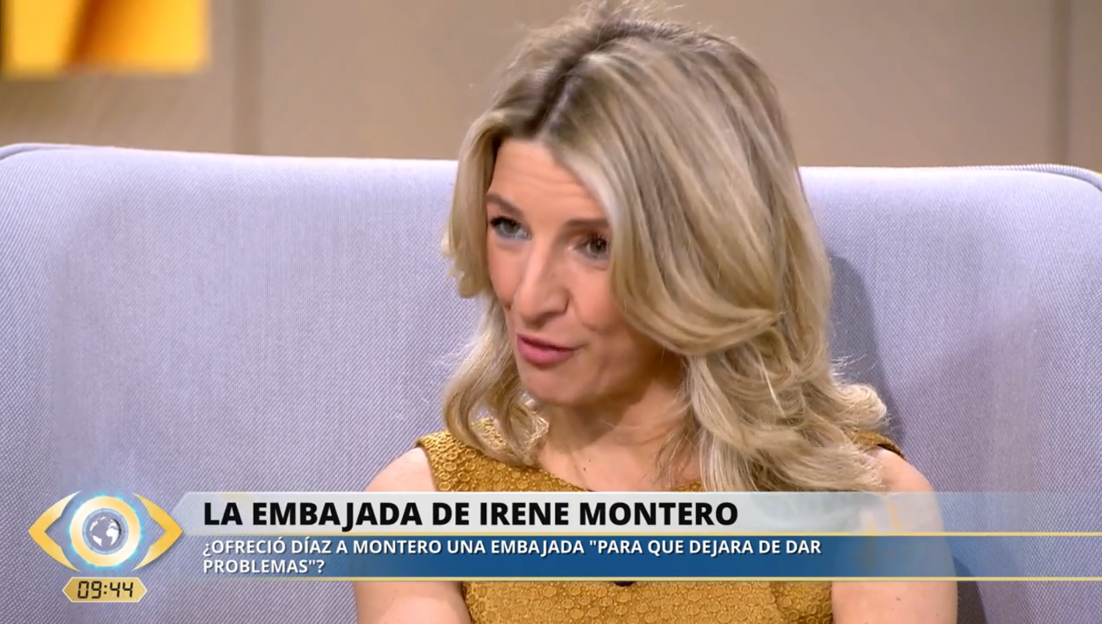 Yolanda Díaz rechaza contestar si ofreció una embajada a Irene Montero: «Mi respeto al cuerpo diplomático, creo que he contestado»