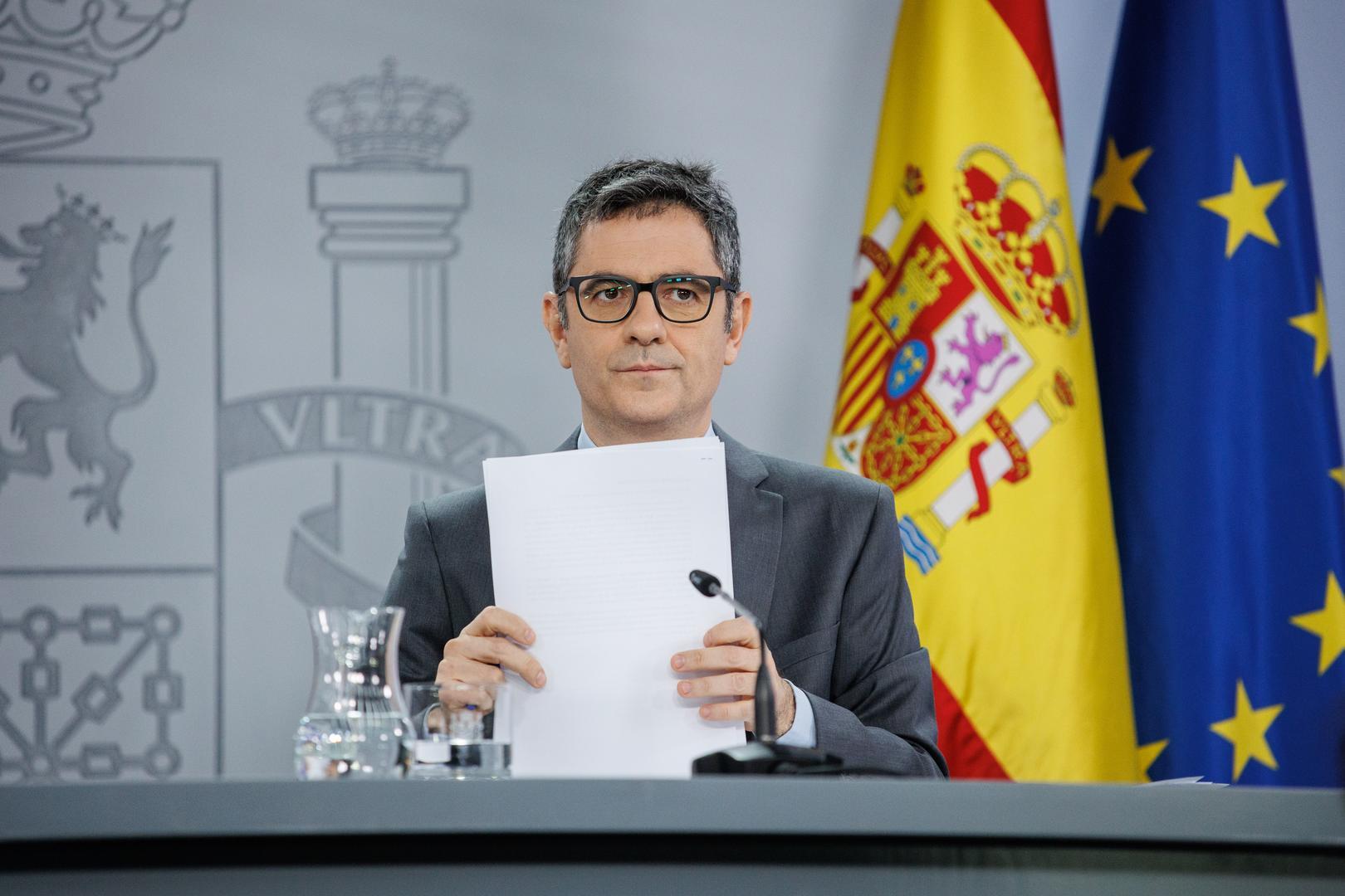 Félix Bolaños Ministro de la Presidencia de España
