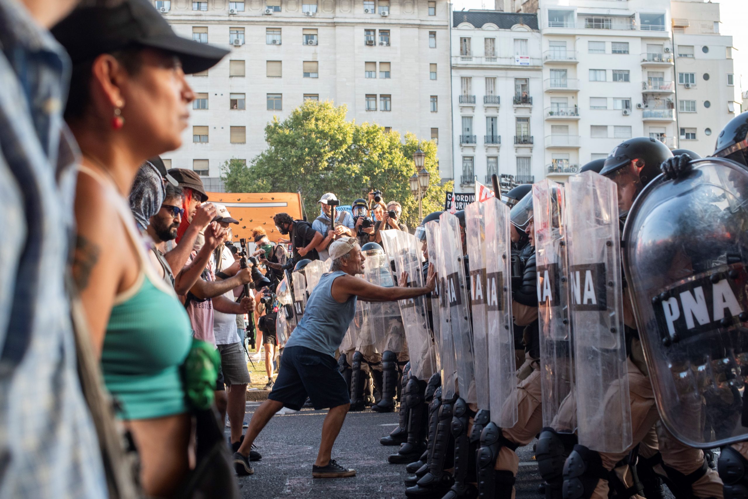 La represión policial en Argentina (Galería de fotos)