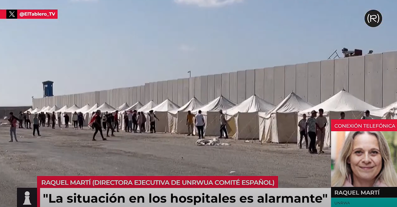 Raquel Martí, directora ejecutiva del Comité Español de la UNRWA: “Israel impide continuamente la entrada de ayuda humanitaria”