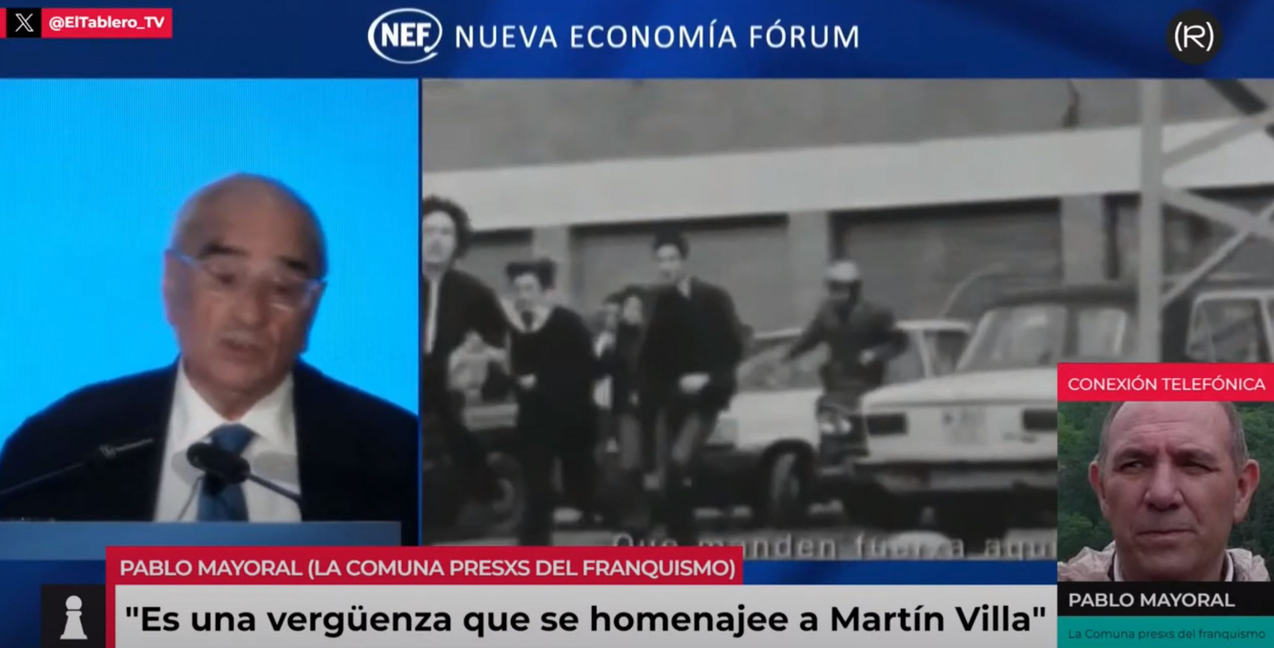 Pablo Mayoral: «Es una vergüenza que se homenajee a Martín Villa»