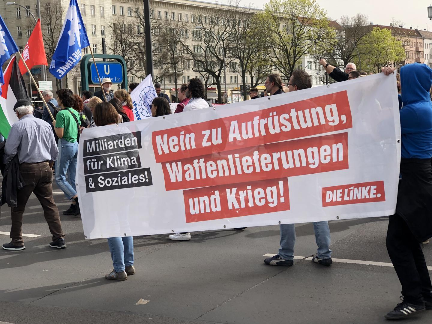 Más de 120 manifestaciones y concentraciones se han llevado a cabo en toda Alemania en contra de la guerra