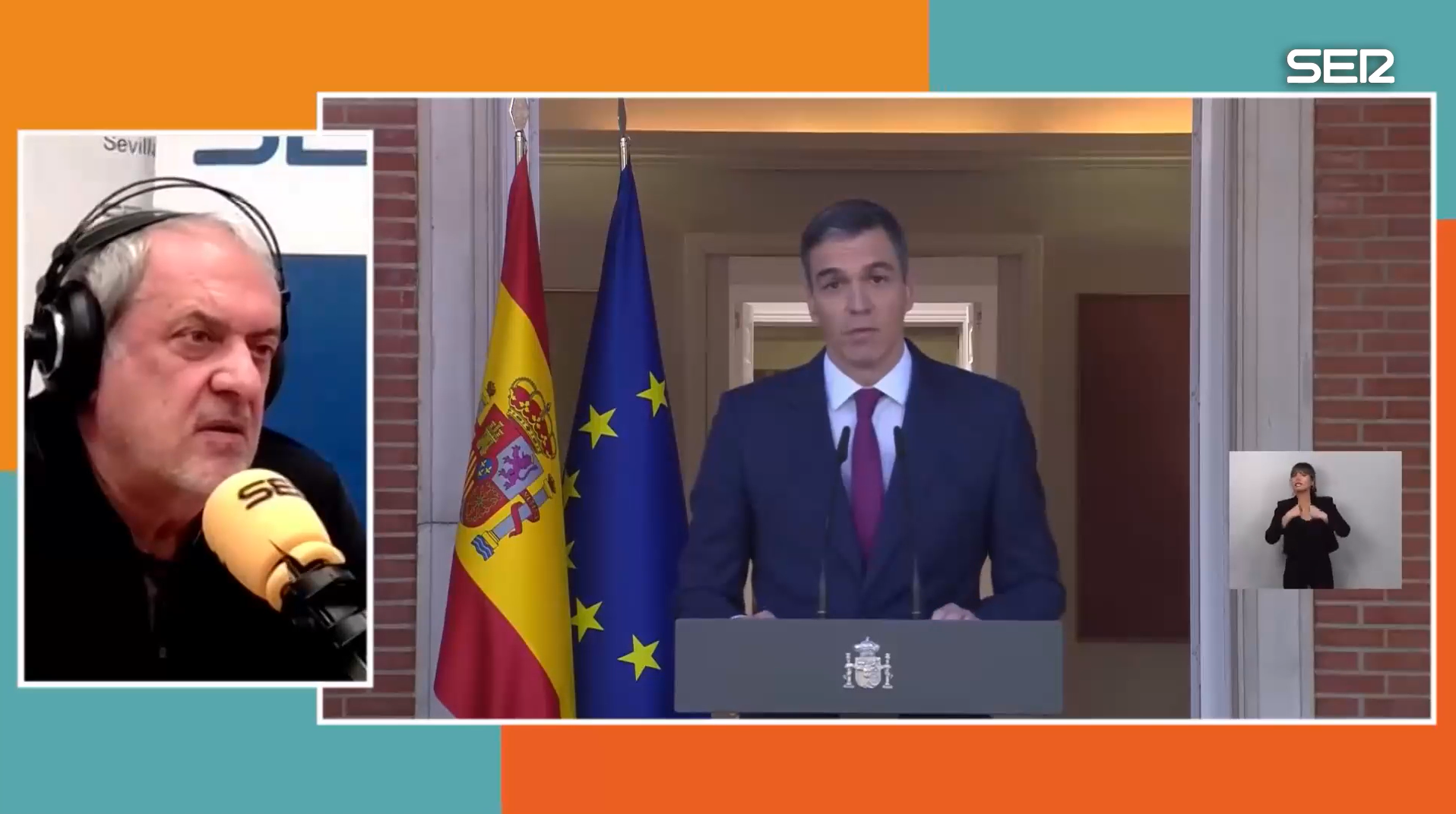 Javier Aroca y Fernando Garea muestran su malestar con el discurso de Pedro Sánchez