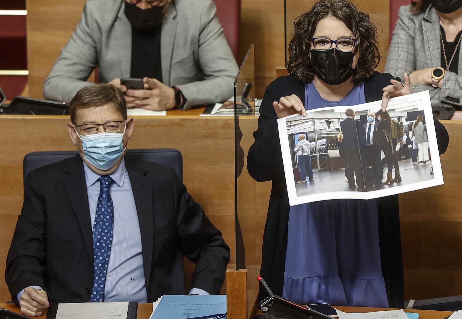 Ni rastro en las portadas del archivo de la causa en contra de Mónica Oltra en los principales periódicos de España