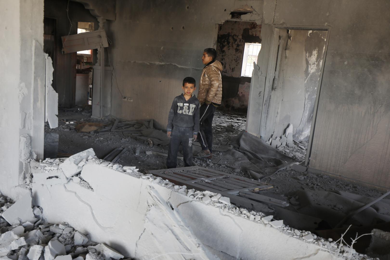 Edificio en Gaza bombardeado por Israel