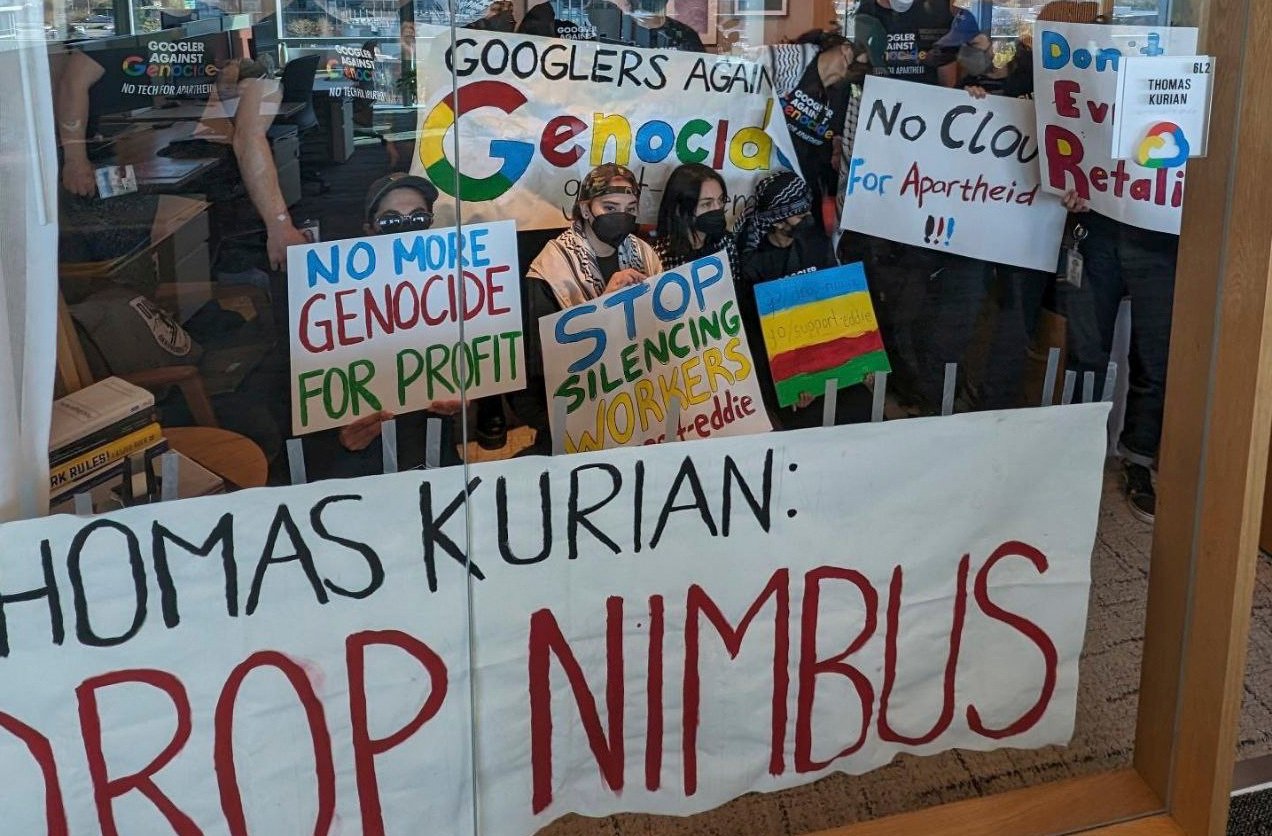 Despedidos 28 trabajadores de Google por protestar contra un proyecto para dar servicios al Gobierno israelí