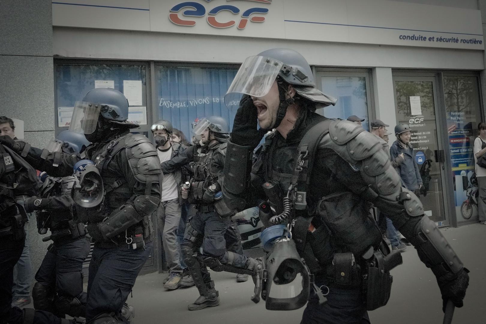 París: Tensión y cargas policiales en la marcha por el Día del Trabajador
