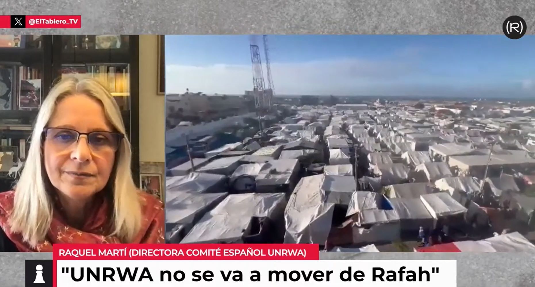 Raquel Martí: “No nos vamos a mover de Rafah”